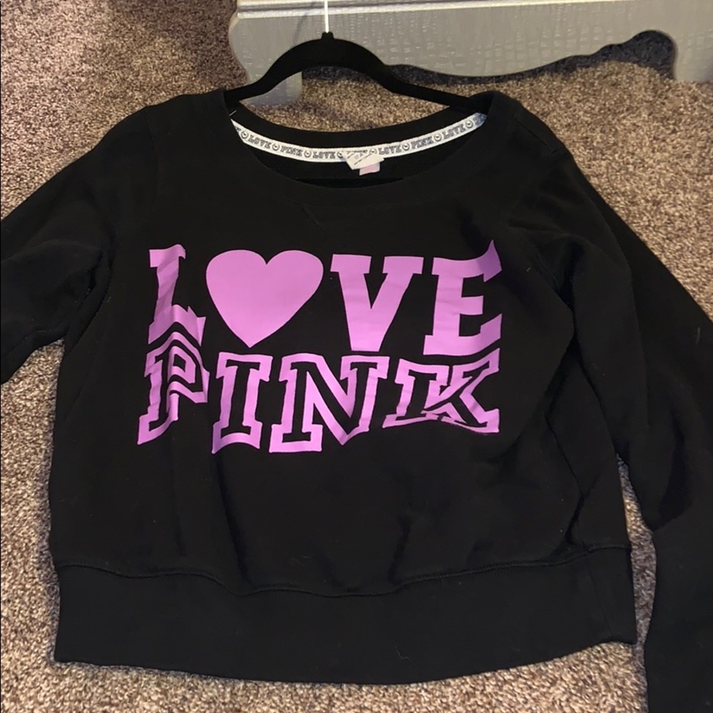 Pink crew neck